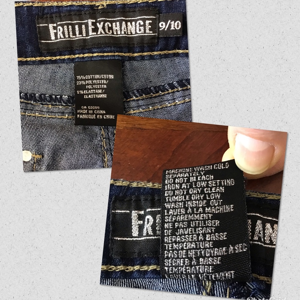 Frilli Exchange Dark Wash Skinny Jeans size 9/10 - Picture 8 of 8